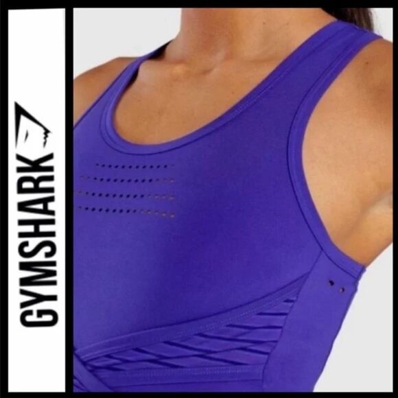Gymshark Indigo Pro Perform Crop Top - Picture 4 of 7